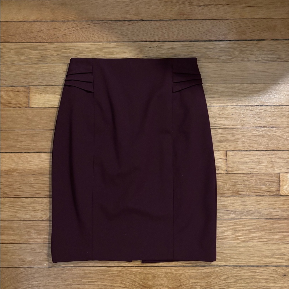 Express women’s 0 burgundy maroon plum pencil skirt business casual office work